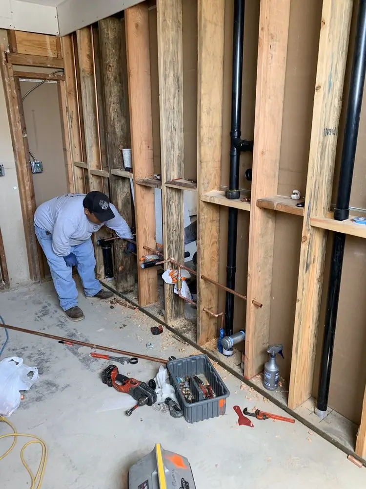 Commercial rough-in plumbing for Water Heater Replacement in Baldwinsville